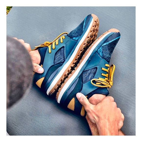 Lems Men’s MESA “Mountain to Town” Sneakers. Blue, Gold. 9.5. NEW - Picture 9 of 15